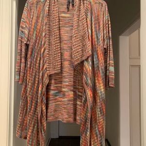 Multi-colored lightweight sweater.